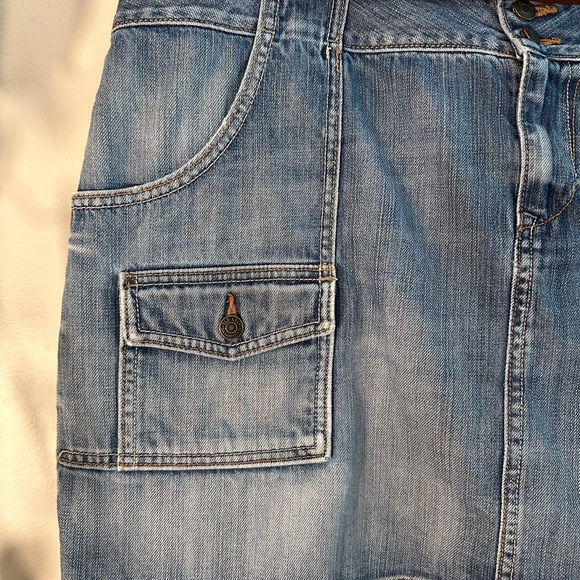 100% cotton denim mini skirt - Picture 2 of 7